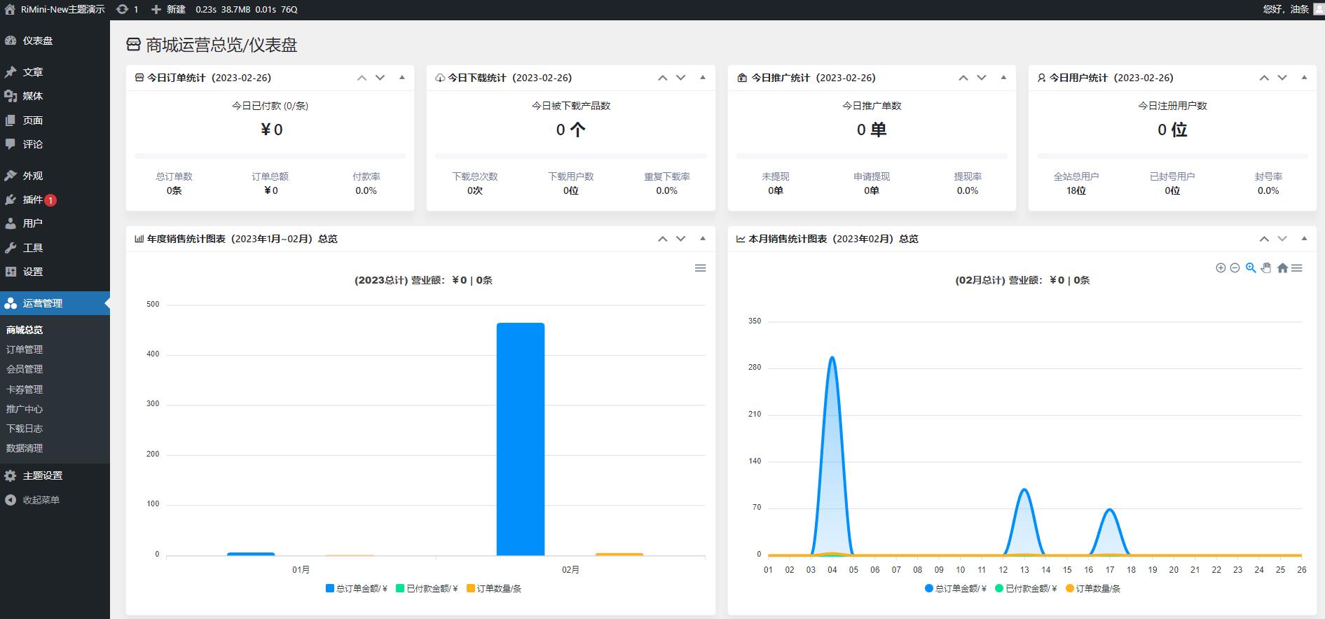 rimini-new后台截图